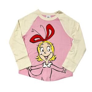 NWT Hanna Andersson Cindy Lou Who Raglan Tee Size 5